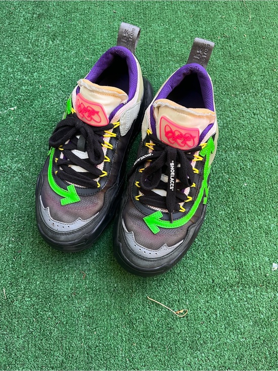 Other - Black Multi Neon Arrow Sneakers
